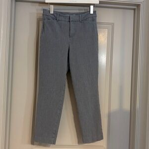 Old Navy High-Rise Pixie Straight Pants in Gray